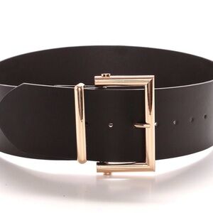 NWOT Fashion Nova On A New Level Wide Belt Black